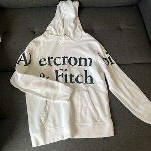 white A&F hoodie